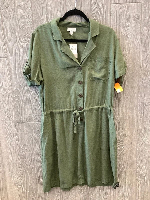 Unmissable Offer Dress Casual Midi By J. Jill In Green, Size: M