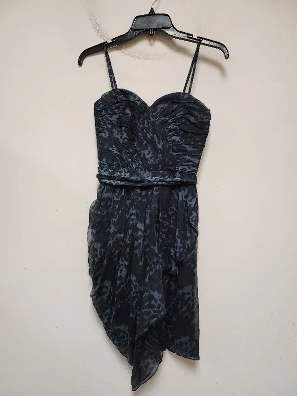 Massive Deals Dress Casual Short By Rebecca Taylor In Black & Blue, Size: Xs