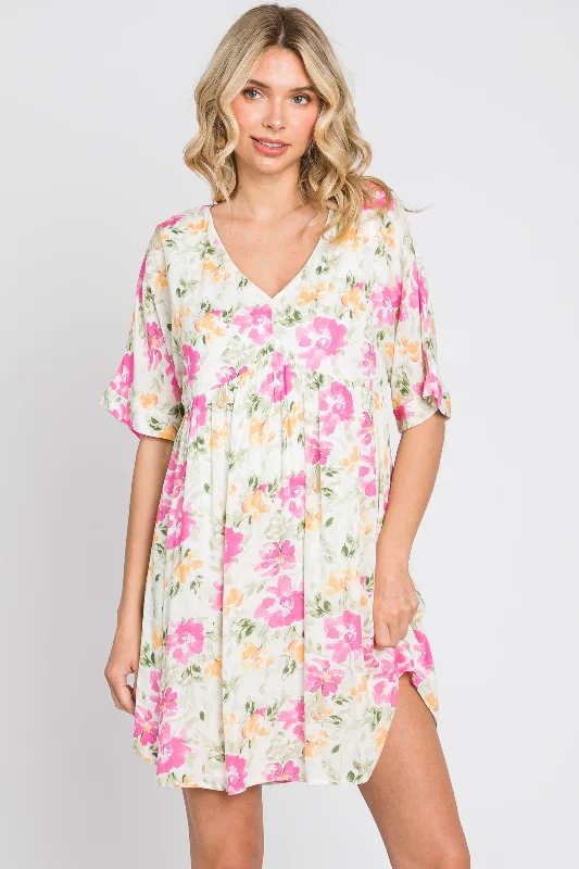 Exclusive Access White Floral Babydoll Dress