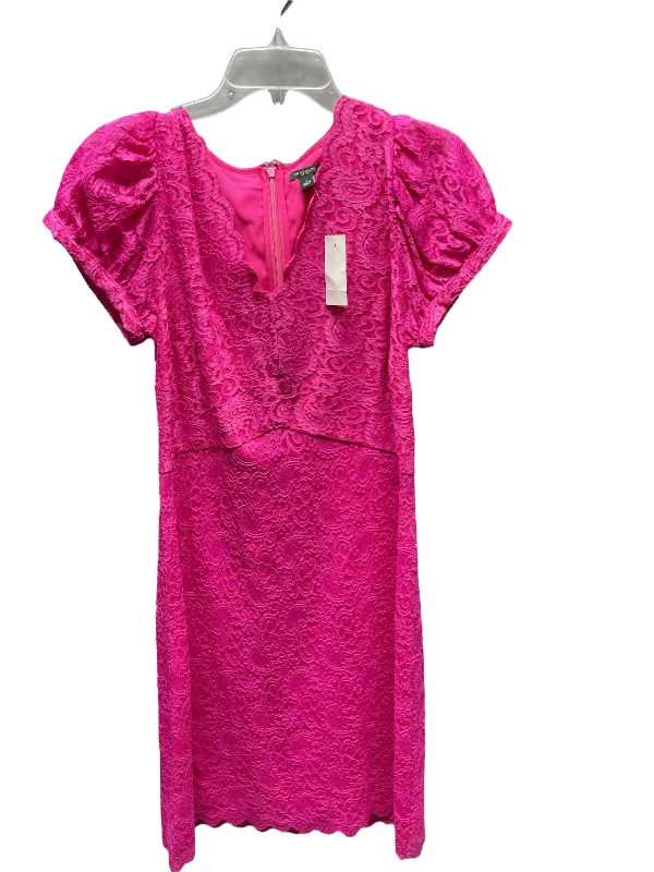 Amazing Deals Dress Party Midi By Ann Taylor In Pink, Size: 8