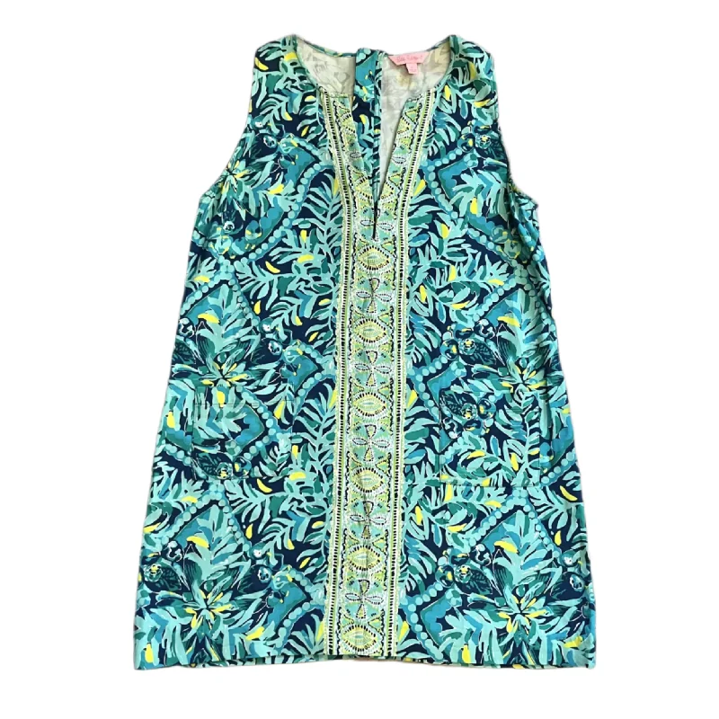 Markdowns Dress Designer By Lilly Pulitzer In Blue & Yellow, Size: L