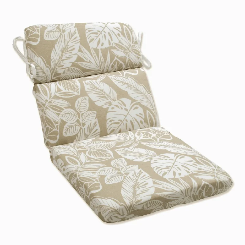 Best Bargains Delray Natural Rounded Corners Chair Cushion - 40.5 X 21 X 3