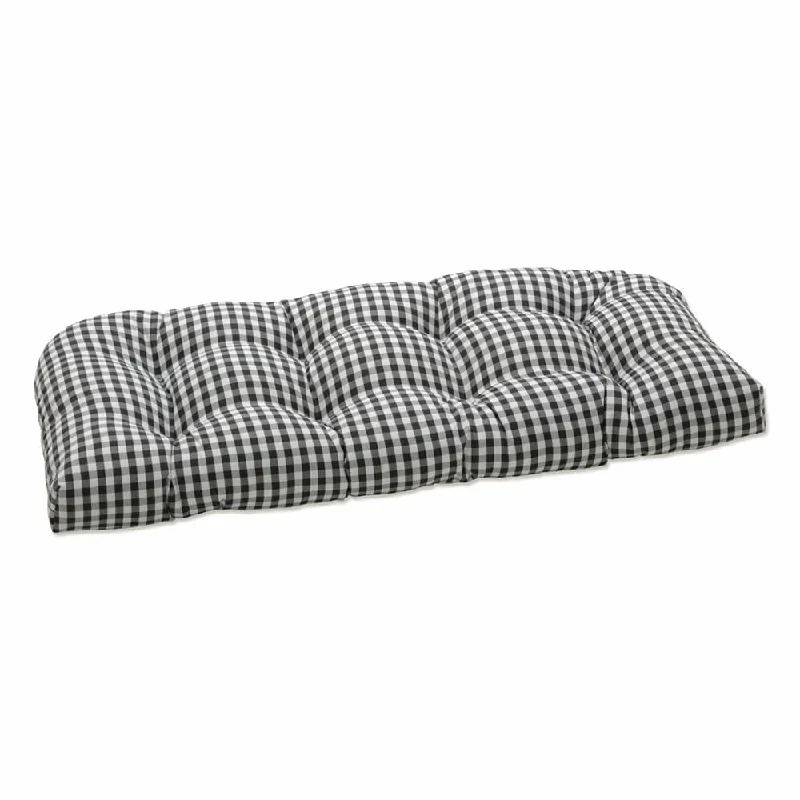 Deal Dash Pillow Perfect Outdoor | Indoor Dawson Pewter Loveseat Cushion 44 X 19 X 5