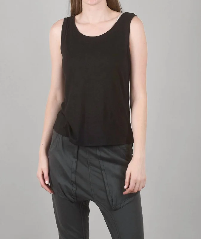 Online Specials Smooth Jersey Basic Tank In Black