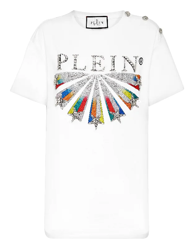 Big Savings T-shirt Round Neck Man fit Plein Star with Crystals