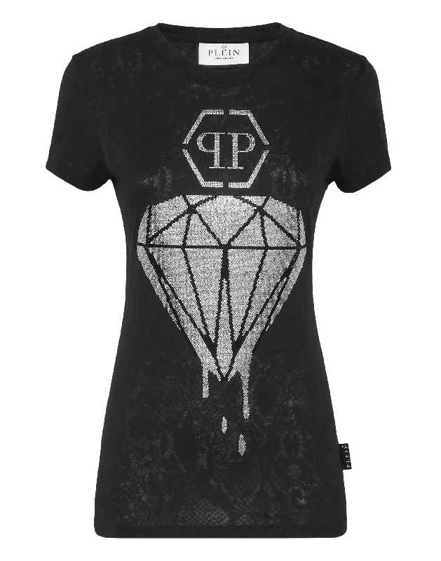 Warehouse Sale T-shirt Round Neck Sexy Pure Fit