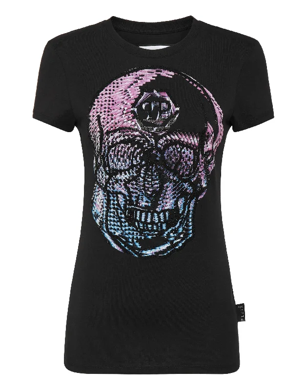 Time-Limited Offer T-shirt Round Neck Sexy Pure Fit Skull
