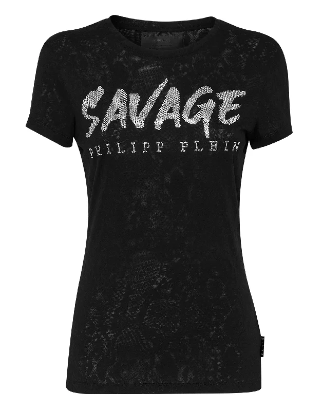 Online Specials T-shirt Sexy Pure Philipp Plein TM with Crystals