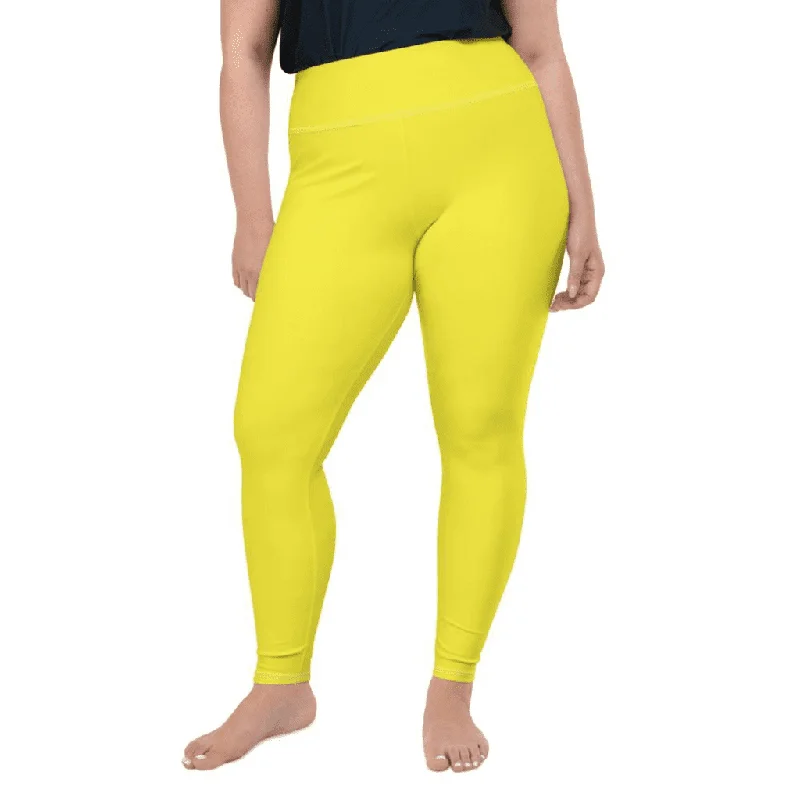 Bargain Blast Sunshine Yellow Plus Size Leggings