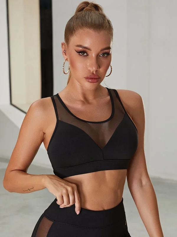 Price Slash ❤ZASUWA Female Super Sexy Unique Mesh Sports Bras